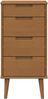 vidaXL Kommode MOLDE Karamell 40 x 35 x 82 cm Massives Kiefernholz 42020934 Bild 5
