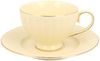 DUO ECRU Tasse 220 ml NINA mit Untertasse, New Bone China Porzellan Bild 2