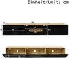 TV-Schrank 180x35x30 cm in Hochglanz Schwarz-Weiß mit 16-Farben-LED-Beleuchtung Bild 5