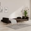 vidaXL Schlafsofa 2-Sitzer mit 2 Kissen, Dunkelbraun Bild 3