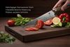 KAWOLA Universalküchenmesser GLAVO 67 Lagen Damaststahl - Klinge 21 cm, Damastmesser in hochwertiger Geschenkbox, eleganter Holzgriff Bild 4