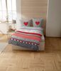 CASATEX Bettwäsche Herz-Karo, Renforcé, 2 teilig, niedlichem Herz-Karo Design Bild 2