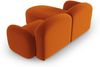 Micadoni Ecksofa Blair 3-Sitzer Rechts Samtstoff Terrakotta Bild 3