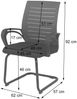 2er-Set Esszimmerstuhl HWC-K51, Stuhl Armlehne, Stoff/Textil (250g/m²) FSC® ~ blau, Gestell schwarz Bild 3