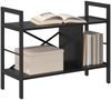 vidaXL Bücherregal Schwarz Eichen-Optik 75 x 30 x 58,5 cm 883976 Bild 3