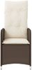 vidaXL Gartensessel Verstellbar mit Kissen Braun Poly Rattan 365681 Bild 4