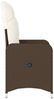 vidaXL Gartensessel Verstellbar mit Kissen Braun Poly Rattan 365681 Bild 5