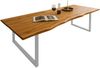 Esstisch Baumkante massiv Akazie natur 260 x 100 silber QUINN 80663592 Bild 2