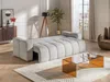 Vente-unique - ISSORO Sofa Stoff Grau - B 107 cm x H 107 cm x L 252 cm Bild 3