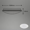 Briloner Leuchten LED Deckenleuchte 3320016, LED fest integriert, 2700K - Extra-Warmweiß, Deckenlampe, 28x6,5cm, Weiß, 12W, Wohnzimmer, Schlafzimmer, Küche Bild 4