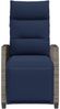 vidaXL Gartensessel mit Beistelltisch Verstellbar Grau Poly Rattan 4108278 Bild 5