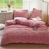 KEAYOO Bettwäsche TF, Polyester, 2 teilig, Flauschig warmes Teddy Plüsch warm für Winter Bild 5
