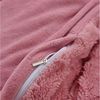 KEAYOO Bettwäsche TF, Polyester, 2 teilig, Flauschig warmes Teddy Plüsch warm für Winter Bild 3
