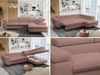 Mks Möbel 'Peter L-form' Ecksofa mit Bettfunktion, Bettkasten & einstellbaren Kopfstützen, Rosa, Boucle, rechts Bild 2