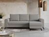 Wohnzimmersofa mit Schlaffunktion und Bettkasten - HUGO-Non - Hellgrau Boucle Bild 2