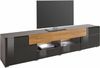 INOSIGN Lowboard Toledo,Breite 209cm, trendige TV-Schrank mit dekorative Fräsungen, TV-Board ohne Beleuchtung, TV-Kommode mit viel Stauraum Bild 2