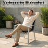 HOMALL Gartenstuhl Stapelbare Aluminiumstühle Outdoor Stühle 2/4/6er Set, Bis 160kg (Gewicht ca. 3,5 kg, erhältlich in drei Farben, geeignet für Camping, Pool, Grillszenarien (ohne Tisch), 4 St) Bild 3