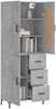 vidaXL Highboard Betongrau 69,5x34x180 cm Holzwerkstoff 3200005 Bild 3