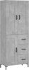 vidaXL Highboard Betongrau 69,5x34x180 cm Holzwerkstoff 3200005 Bild 2