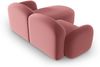 Micadoni Ecksofa Blair 3-Sitzer Links Samtstoff Lachs Bild 3