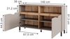 Kommode Marelle Greige/Artisan 140 x 81.3 cm mit 2 Türen Vicco Bild 2