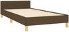 vidaXL Bettgestell ohne Matratze Dunkelbraun 90x190 cm Stoff 3125020 Bild 5