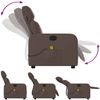 vidaXL Massagesessel Braun Kunstleder 374192 Bild 5