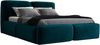 Polsterbett OLKE 120x200 mit Matratze, Bettkasten und Lattenrost. Farbe: Pfau 36 Bild 4