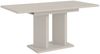 Home Collective Esstisch ausziehbar Tisch Küchentisch Esszimmertisch Ausziehtisch (Esszimmer Küche Wohnzimmer Esstisch erweiterbar), modernes Design Doppel-Säulengestell 120-160x80 cm Kaschmir Bild 2