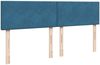 vidaXL Boxspringbett mit Matratze Blau 200x200 cm Samt 3287828 Bild 4