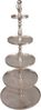 Lesli Living Dekoetagere Etagere Brush 140cm Aluminium gebürstet Silber 5-lagig Servierständer Bild 2