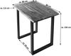 Bartisch Baumkante massiv Akazie nussbaum 80 x 80 schwarz Quebec 68997894 Bild 2