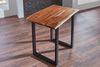 Bartisch Baumkante massiv Akazie nussbaum 80 x 80 schwarz Quebec 68997894 Bild 3