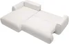 Vente-unique - MONELIA Sofa Stoff Weiß - B 167 cm x H 81 cm x L 270 cm Bild 4