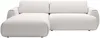 Vente-unique - MONELIA Sofa Stoff Weiß - B 167 cm x H 81 cm x L 270 cm Bild 2