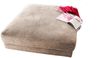 KAWOLA Big Hocker MADELINE Polsterhocker Cord taupe 43 x 120 x 120 cm Bild 3