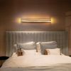 ZMH Wandlampe LED Wandleuchte Holz - 16W Flurlampe Innen 100CM Warmweiß Treppenhauslampe Modern Wohnzimmerlampe Design Schlafzimmerlampe Wandbeleuchtung für Wohnzimmer Schlafzimmer Flur Treppenhaus Bild 3