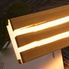 ZMH Wandlampe LED Wandleuchte Holz - 16W Flurlampe Innen 100CM Warmweiß Treppenhauslampe Modern Wohnzimmerlampe Design Schlafzimmerlampe Wandbeleuchtung für Wohnzimmer Schlafzimmer Flur Treppenhaus Bild 2