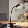 Lindby Klemmleuchte Maori, LED, Metall, Schwarz Farbwechsel warmweiß / tageslicht IP20, 1 x 2 W LED, Farbwechsel warmweiß / tageslicht Bild 2