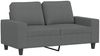 vidaXL 2-Sitzer-Sofa Dunkelgrau 120 cm Stoff 359384 Bild 2