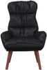 vidaXL Sessel Schwarz 69 x 74 x 93 cm Kunstleder 42001878 Bild 4