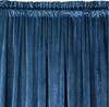 Samtvorhang Velours Vorhänge zum Wohnzimmer Prachtvoll Elegant blau 140x270 cm Kräuselband Bild 3