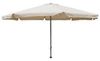 XXL Alu Sonnenschirm Ø 4 m Kurbelschirm Gartenschirm Marktschirm Krempe beige Bild 4