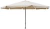 XXL Alu Sonnenschirm Ø 4 m Kurbelschirm Gartenschirm Marktschirm Krempe beige Bild 3