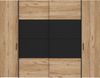 FORTE Dalate Kleiderschrank, Holzwerkstoff, Schwarz, 270,3 x 210 x 61,2 cm Bild 2
