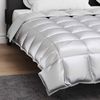 vidaXL Winterbettdecke Silber 200 x 200 cm Satin und Mikrofaser 42025863 Bild 4