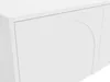 Vente-unique - NALYRA TV unit Holz, Platte Weiß - B 40 cm x H 50 cm x L 198 cm Bild 5