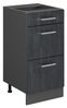 Küchenunterschrank R-Line Schwarz Beton 40 cm ohne Arbeitsplatte Vicco Bild 4