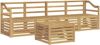 vidaXL Outdoor-Sofagarnitur 5 pcs Weiß Massivholz Akazie 3391369 Bild 2