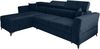 AX LIVING Ecksofa klein mit Schlaffunktion Ribella – 265 cm breit, Blau Links Bild 2